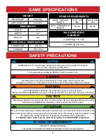 Preview for 6 page of BAYTEK GAMES PERFECTION Service Manual