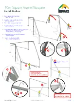 Предварительный просмотр 13 страницы Baytex 10m Square Frame Marquee Assembly Manual