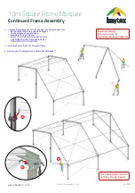 Предварительный просмотр 15 страницы Baytex 10m Square Frame Marquee Assembly Manual