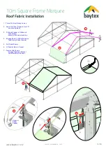 Предварительный просмотр 16 страницы Baytex 10m Square Frame Marquee Assembly Manual