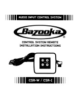 Preview for 20 page of Bazooka CSA-2 Installation Instructions Manual