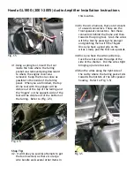 Preview for 5 page of Bazooka Honda GL1800 (2001-2005) Audio Amplifier Installation Instructions Manual