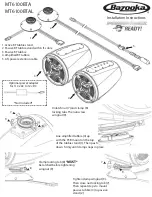 Bazooka MT6100BTA Installation Instructions предпросмотр