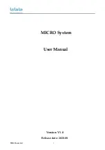 BBB MICRO System User Manual preview