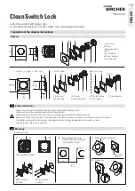 BBC Bircher CleanSwitch Lock Translation Of The Original Instructions предпросмотр