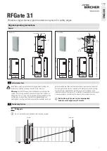 Предварительный просмотр 1 страницы BBC Bircher RFGate 3.1 370046C Original Operating Instructions