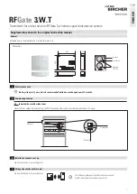 Preview for 1 page of BBC Bircher RFGate 3.W.T Supplementary Sheet