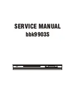 Preview for 1 page of BBK 9903S Service Manual