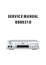 Preview for 1 page of BBK BBK921D Service Manual