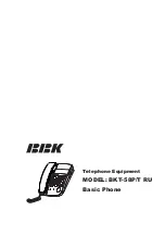 Preview for 18 page of BBK BKT-58P RU Telephone Equipment