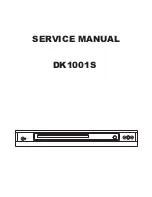 Preview for 1 page of BBK DK1001S Service Manual