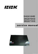 Preview for 1 page of BBK DK2810HD Service Manual