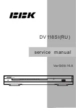 BBK DV118SI Service Manual предпросмотр