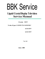 Предварительный просмотр 1 страницы BBK LCD19W29EU Service Manual