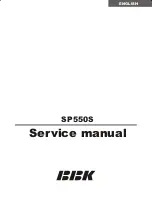 BBK SP550S Service Manual preview