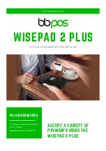 BBPOS WisePad 2 Plus User Manual preview
