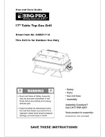 BBQ 84662111-8 Use And Care Manual preview