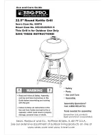 BBQ BRO-PRO 60074 Use And Care Manual preview