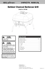 BBQ CBT626A Owner'S Manual preview