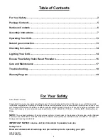 Preview for 3 page of BBQ GSF2818KMN Owner'S Manual