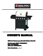 BBQ PG-40522SOL Owner'S Manual preview