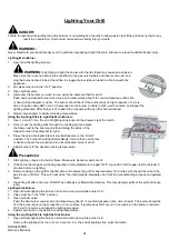 Preview for 15 page of BBQ SSS3416TBS Owner'S Manual