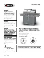 Preview for 1 page of BBQ SSS3416TBSN Instructions Manual