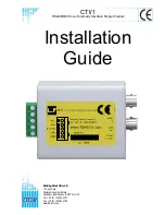 BBV CTI/1 Installation Manual предпросмотр