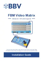 Предварительный просмотр 1 страницы BBV FBM Installation Manual