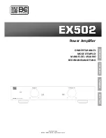 BC Acoustique EX502 Owner'S Manuel preview