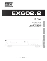 Предварительный просмотр 1 страницы BC Acoustique EX602.2 Owner'S Manual