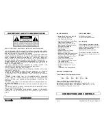 Предварительный просмотр 2 страницы BC Audio A10-Mk.II Owner'S Manual