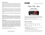 BC Audio Octal-Plex Series Owner'S Manual preview