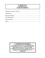 Preview for 2 page of BC Biomedical CQM-2000 Series User Manual