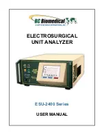 Preview for 1 page of BC Biomedical ESU-2400 User Manual