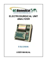 Предварительный просмотр 1 страницы BC Group International BC Biomedical ESU-2000A User Manual