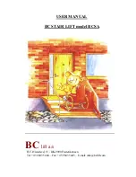 Preview for 1 page of BC lift BCSA User Manual