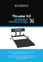 BC Strength Thruster 3.0 Assembly Instructions preview