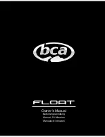 bca Float series Owner'S Manual предпросмотр