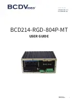 Предварительный просмотр 1 страницы BCDVideo BCD-RGD-804P-MT User Manual