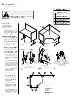 Предварительный просмотр 2 страницы BCE T-4 adjustable DESKING SYSTEM Assembly Instructions Manual