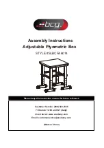 Предварительный просмотр 1 страницы BCG SLBCFA6014 Assembly Instructions Manual