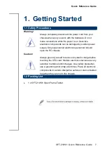 Preview for 7 page of BCM Advanced Research OFT-21W01 Series Quick Reference Manual