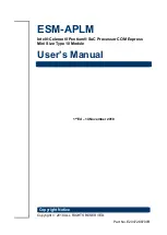 Preview for 1 page of BCM ESM-APLM User Manual