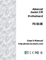 BCM FX810E User Manual предпросмотр