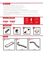 Preview for 2 page of BCP 47-Inch 3-Shelf Console Table SKY4650 Instruction Manual