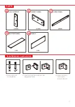 Preview for 3 page of BCP 47-Inch 3-Shelf Console Table SKY4650 Instruction Manual