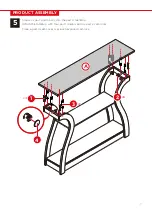 Preview for 7 page of BCP 47-Inch 3-Shelf Console Table SKY4650 Instruction Manual