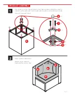 Preview for 5 page of BCP 7-Piece Wicker Sectional Instruction Manual