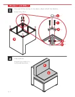 Preview for 6 page of BCP 7-Piece Wicker Sectional Instruction Manual